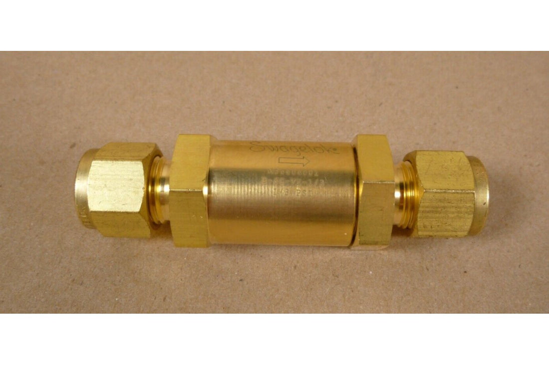 Swagelok B-6C-VI-1/3 Brass Poppet Check Valve , 6 mm Tube Fitting | Industrial MRO Replacement Parts, Manufacturing Machine Parts &amp; Components, Heavy Equipment Parts Supplier