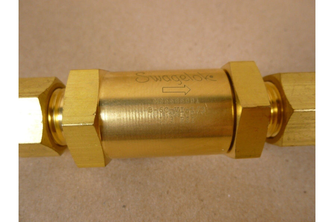 Swagelok B-6C-VI-1/3 Brass Poppet Check Valve , 6 mm Tube Fitting | Industrial MRO Replacement Parts, Manufacturing Machine Parts &amp; Components, Heavy Equipment Parts Supplier