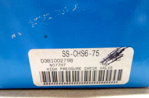 Swagelok SS - CHS6 - 75, 75 psig SS Poppet 6000 psig Check Valve, 3/8" Tube - Royal Equipment SWAGELOK