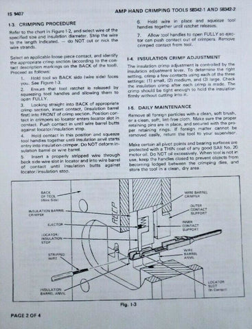 TE Connectivity / AMP 58342 - 1 Hand Crimper Tool Rectangular Contacts S.A.H.T. - Royal Equipment Royal Equipment