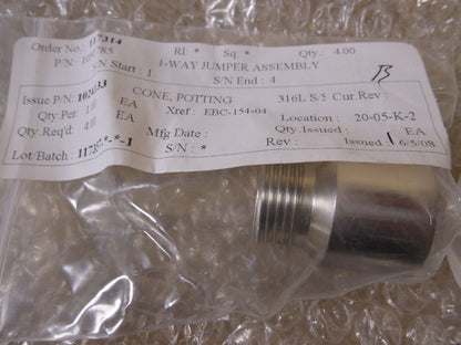 Teledyne ODI 1-Way 65 Amp EBC Molded Dry-Mate Connector Marine Subsea In-Line | Electrical MRO Replacement Parts &amp; Components and Commercial Electrical Supplies Company