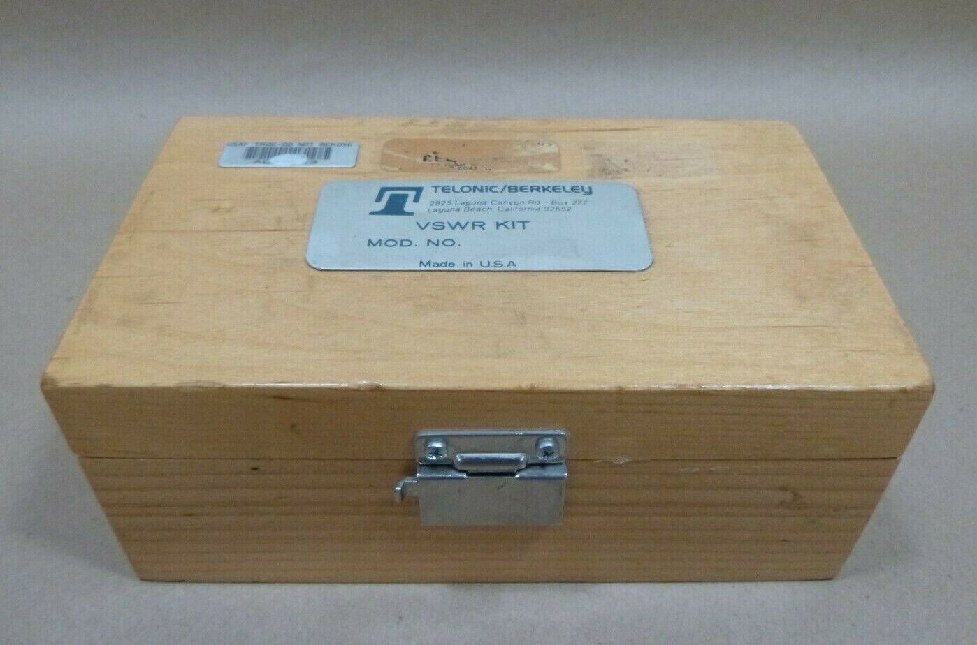 TELONIC BERKELEY VSWR TESTING KIT TRK-53 USA TRB-53 TRM-1 TERMINAL | Industrial MRO Tools and Replacement Industrial Equipment Components