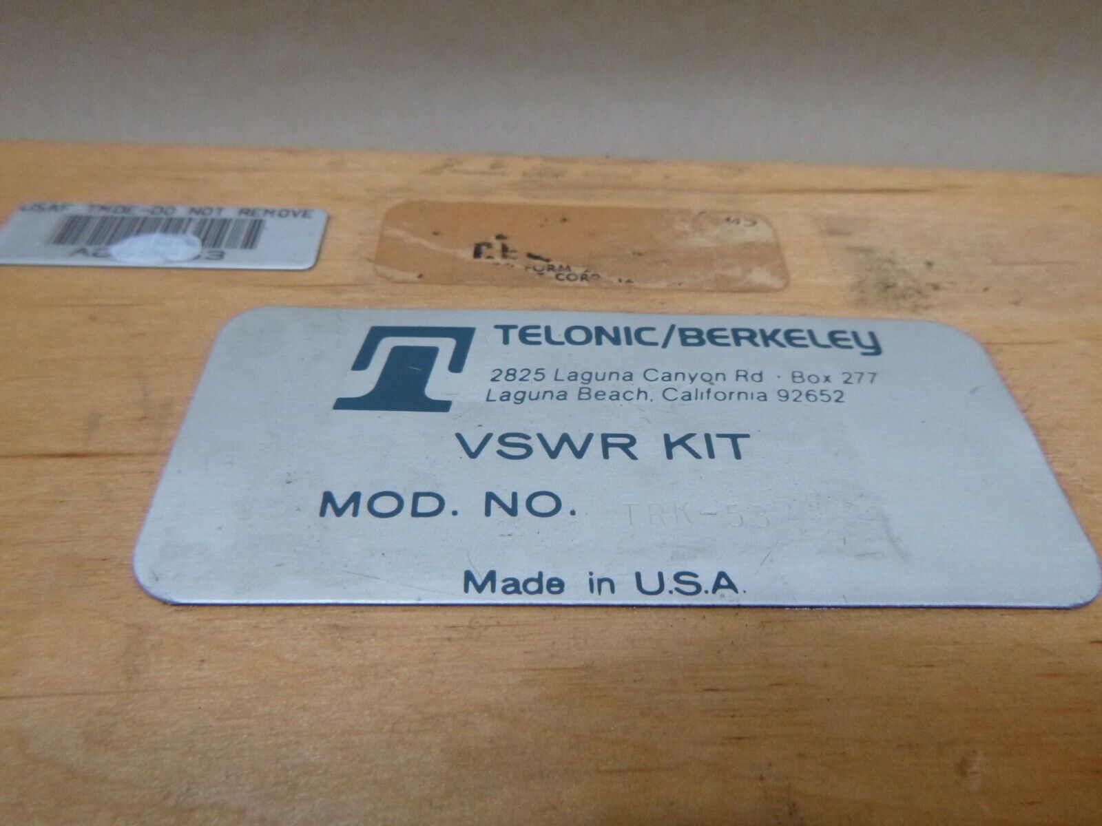 TELONIC BERKELEY VSWR TESTING KIT TRK-53 USA TRB-53 TRM-1 TERMINAL | Industrial MRO Tools and Replacement Industrial Equipment Components