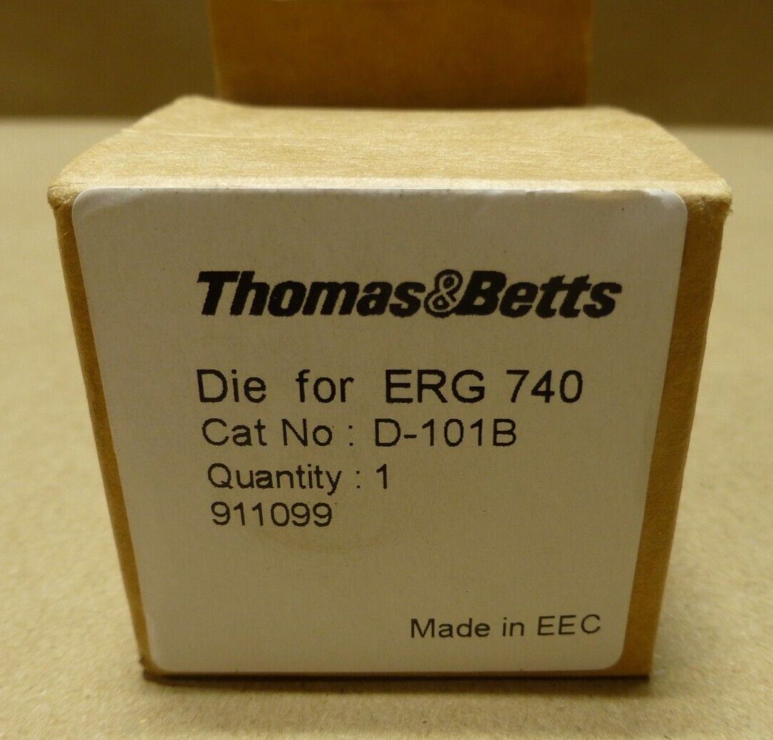 THOMAS &amp; BETTS D-101B DIE FOR ERG740 CRIMPER CRIMP TOOL RSK101 RED | Industrial MRO Tools and Replacement Industrial Equipment Components
