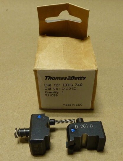 THOMAS &amp; BETTS D-201D DIE FOR ERG740 CRIMPER CRIMP TOOL RSK201 BLUE | Industrial MRO Tools and Replacement Industrial Equipment Components