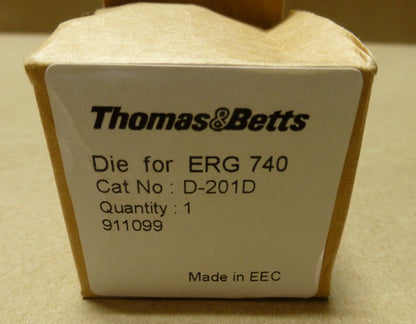 THOMAS &amp; BETTS D-201D DIE FOR ERG740 CRIMPER CRIMP TOOL RSK201 BLUE | Industrial MRO Tools and Replacement Industrial Equipment Components