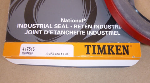 Timken National Oil Seal 417516, 4.187" Shaft Dia., 6.250" OD, 1/2" Tall - Royal Equipment Timken