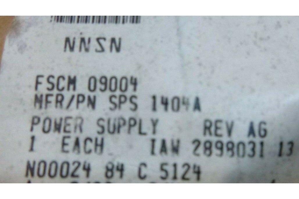 TRANSISTOR DEVICES SPS-1404A POWER SUPPLY 400HZ 5VDC / 115VAC , 6130-01-274-0642 | Industrial MRO Replacement Parts, Manufacturing Machine Parts &amp; Components, Heavy Equipment Parts Supplier