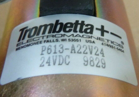 TROMBETTA P613 - A22V24 P613 ELECTRICAL SOLENOID 24VDC USA - Royal Equipment TROMBETTA