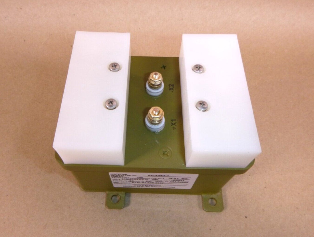 TYCO Electronics BH-494H-1 Contactor 3PST NO, 400 Hz. 28 Vdc Coil, 300 Amp | Electrical MRO Replacement Parts &amp; Components and Commercial Electrical Supplies Company
