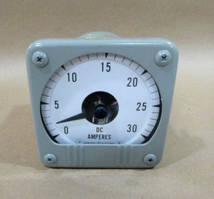 U.S. Navy Tarawa Class General Electric Panel Mount DC Amp Meter MR49W030DCAAH - Royal Equipment General Electric