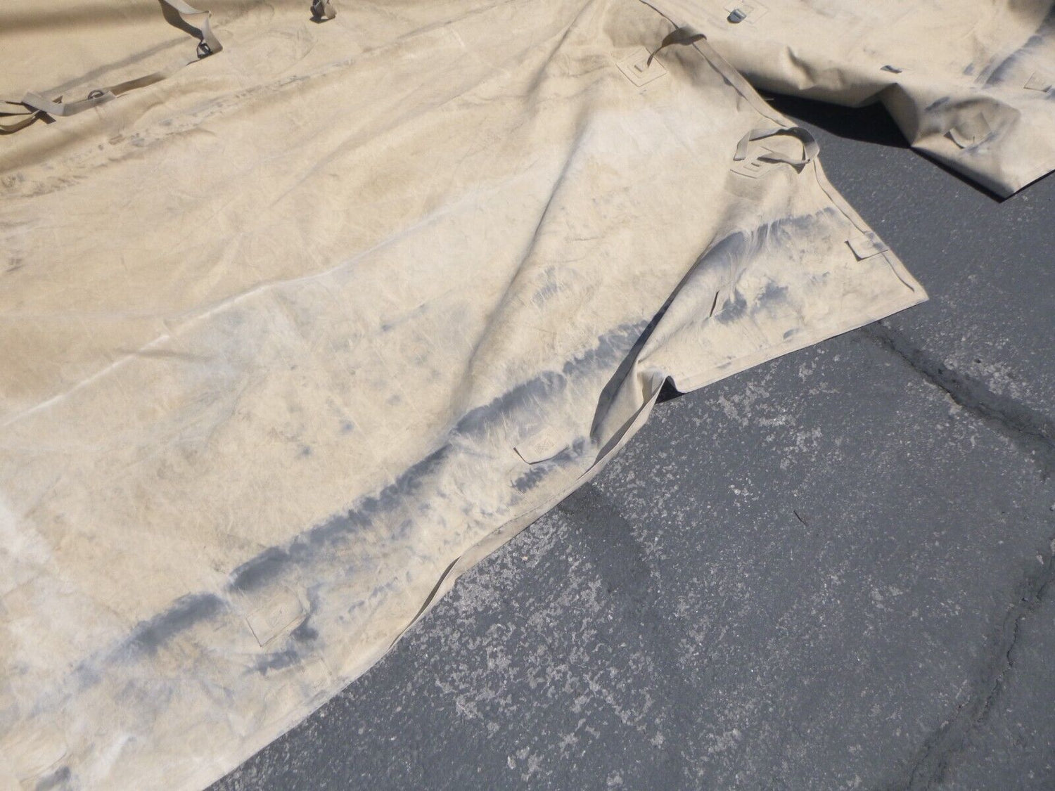 USED LMTV MTV M1078 M1081 M1082 Tan Cargo Cover 12420281-015 , 2540-01-460-2337 | Genuine FMTV Replacement Parts, LMTV Parts For Sale and Military Surplus Medium Tactical Vehicle Parts &amp; Components