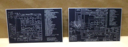USGI 60 KW MEP Generator 50/60 &amp; 400 Hz. Aluminum Schematic Diagram Nameplates | Genuine MEP Generator Replacement Parts and Military Surplus Generator Parts