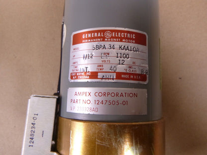 USGI Ampex Data Systems 12V PM DC Electric Motor 1247505-01, 6105-01-070-8625 | Industrial Electric Motors, Pumps &amp; Parts