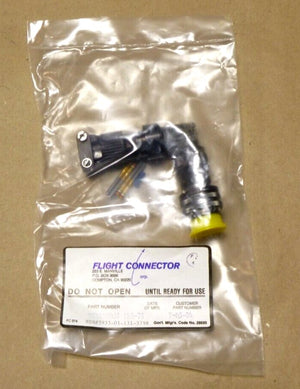 USGI Circular Mil Plug & 90 Degree Backshell MS3408DJ 15A - 7S, 5935 - 01 - 131 - 3789 - Royal Equipment FLIGHT CONNECTOR