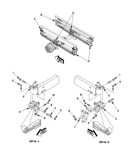 USGI FMTV LMTV MRAP Front Leaf Spring Hanger Bracket 12417411, 2510 - 01 - 387 - 8469 - Royal Equipment TACOM