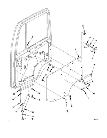 USGI FMTV/A1 Interior Door Panel 12422595 - 002, 12422595 - 004, 2510 - 01 - 492 - 4610 - Royal Equipment TACOM