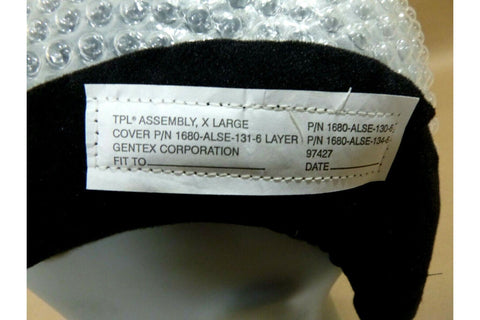 USGI Gentex Hgu - 56/p TPL Thermoplastic Comfort Liner (Size XL) 1680 - ALSE - 130 - 6 - Royal Equipment GENTEXPilot Gear