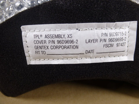 USGI Gentex Hgu - 56/p TPL Thermoplastic Comfort Liner (Size XS) 96D9715 - 2 - Royal Equipment GENTEX