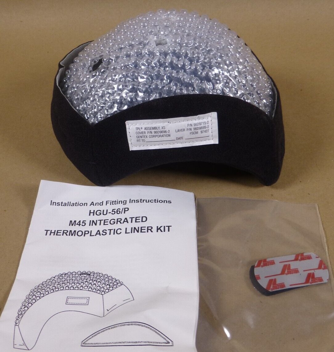 USGI Gentex Hgu-56/p TPL Thermoplastic Comfort Liner (Size XS) 96D9715-2 | Industrial MRO Replacement Parts, Manufacturing Machine Parts &amp; Components, Heavy Equipment Parts Supplier