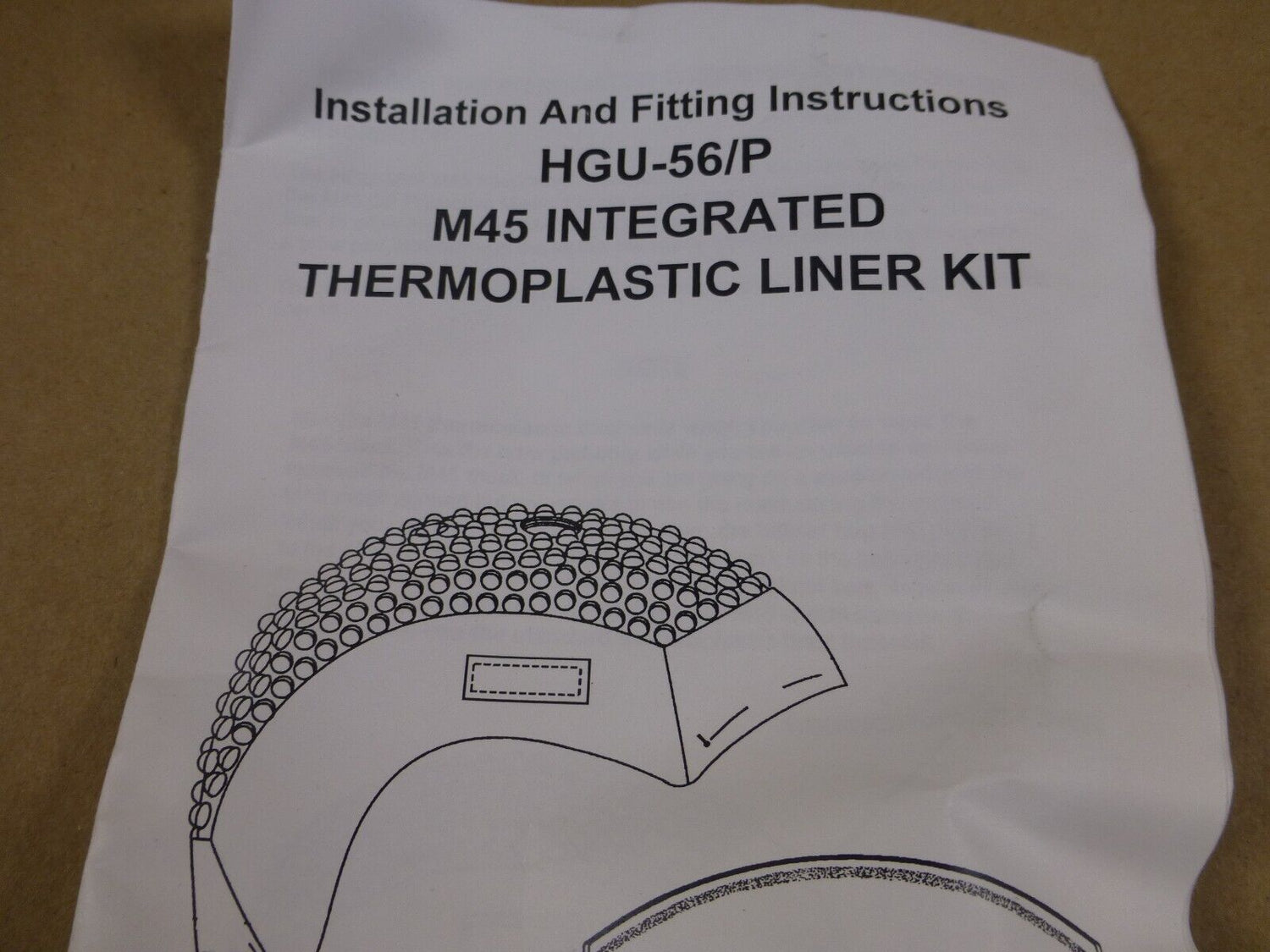 USGI Gentex Hgu-56/p TPL Thermoplastic Comfort Liner (Size XS) 96D9715-2 | Industrial MRO Replacement Parts, Manufacturing Machine Parts &amp; Components, Heavy Equipment Parts Supplier