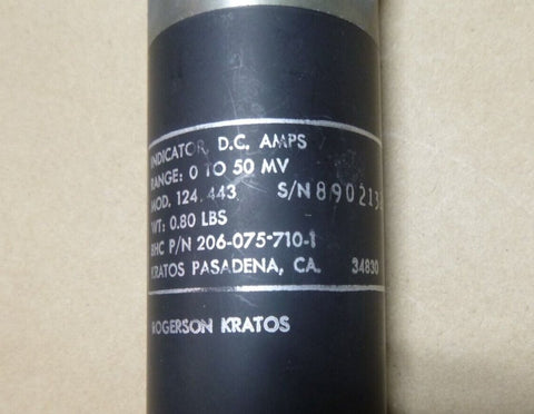 USGI Kratos Ammeter 206 - 075 - 710 - 1, 6625 - 01 - 046 - 1435 (Cond Code B) - Royal Equipment KRATOS