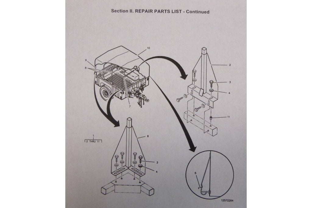 USGI M1101 - M1102 Trailer Soft Top Center Support Bracket, Tan ...
