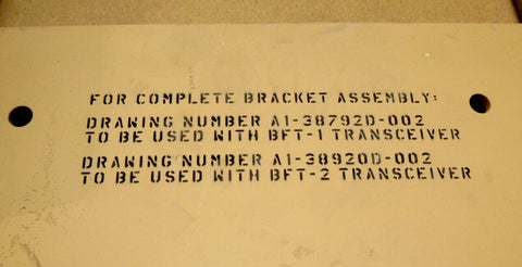 USGI M1114, M1152 Humvee FBCB2, BFT - 2 Transceiver Mounting Bracket A1 - 38920D - 002 - Royal Equipment TACOM