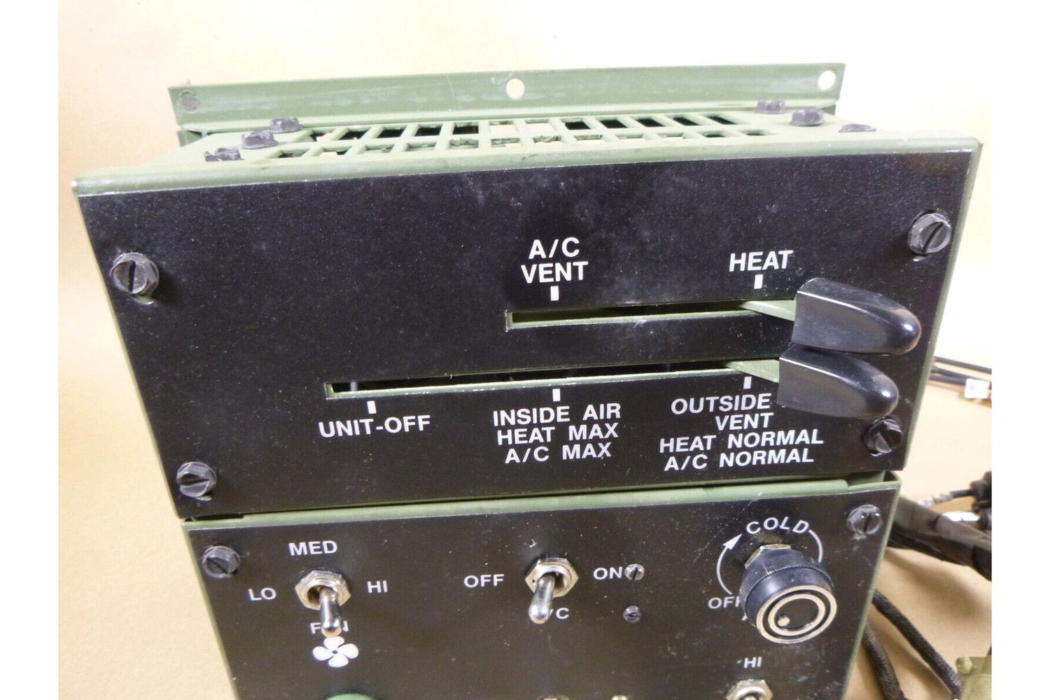 USGI M997 A1 A2 Humvee Ambulance A/C Heater Control Box 410913, 2540-01-265-3234 | Genuine HMMWV Replacement Parts and Military Surplus Humvee Parts &amp; Accessories