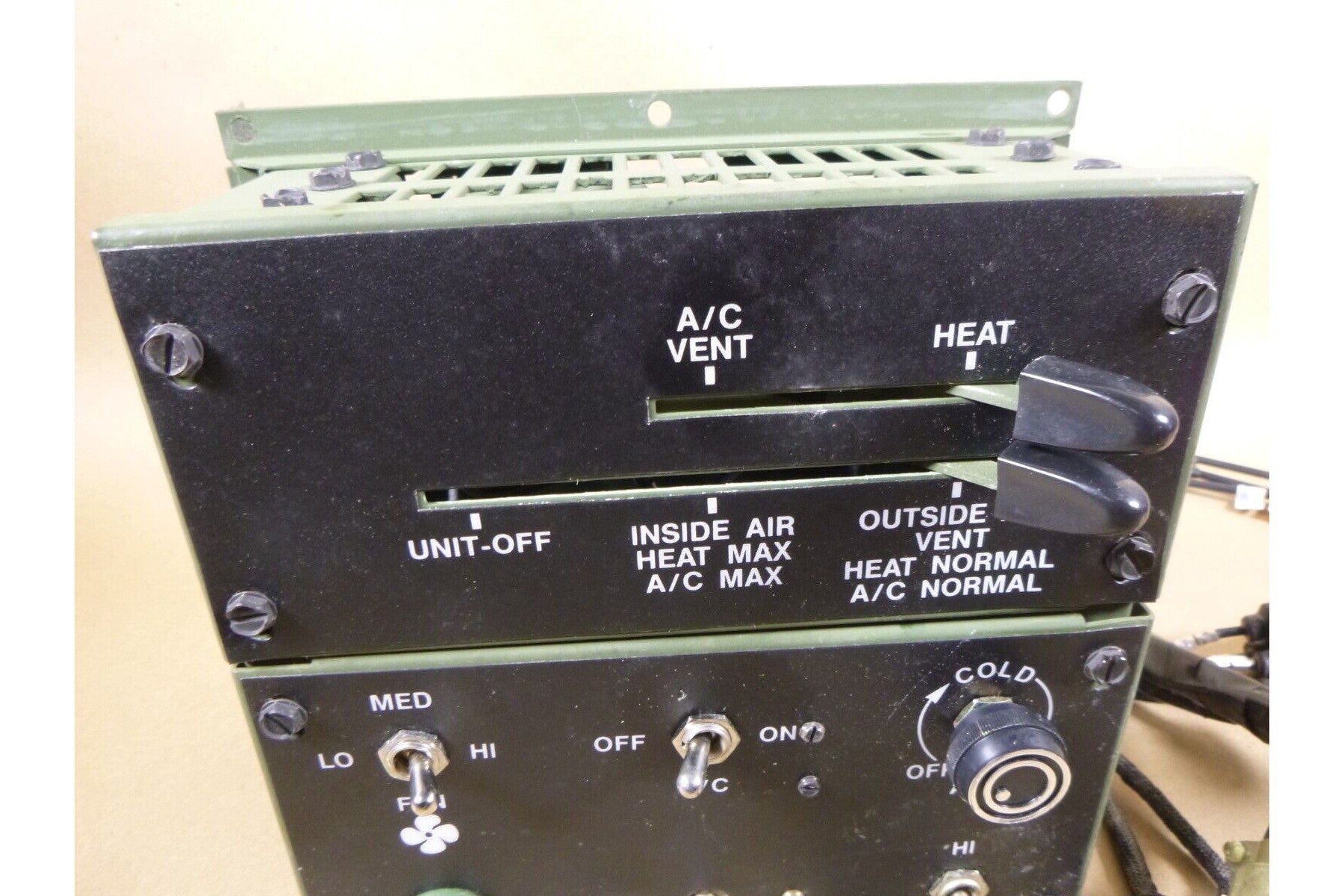 USGI M997 A1 A2 Humvee Ambulance A/C Heater Control Box 410913, 2540-01-265-3234 | Genuine HMMWV Replacement Parts and Military Surplus Humvee Parts &amp; Accessories