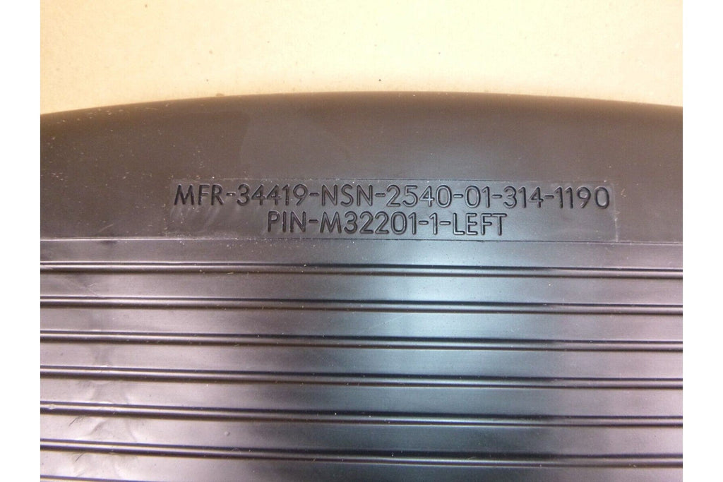 USGI M998 Humvee (LH) Black Exterior Split Rear View Mirror W/ Brackets ...