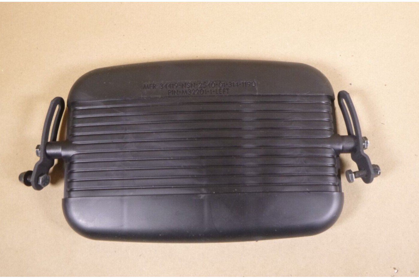 USGI M998 Humvee (LH) Black Exterior Split Rear View Mirror W/ Brackets 0461 | Genuine HMMWV Replacement Parts and Military Surplus Humvee Parts &amp; Accessories