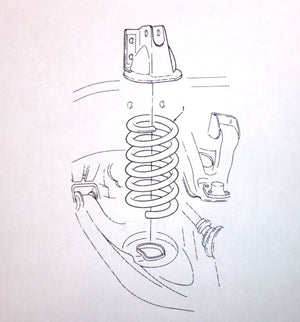 USGI M998 Humvee Rear Suspension Spring 12338316 - 2, 5360 - 01 - 179 - 4106 - Royal Equipment TACOM