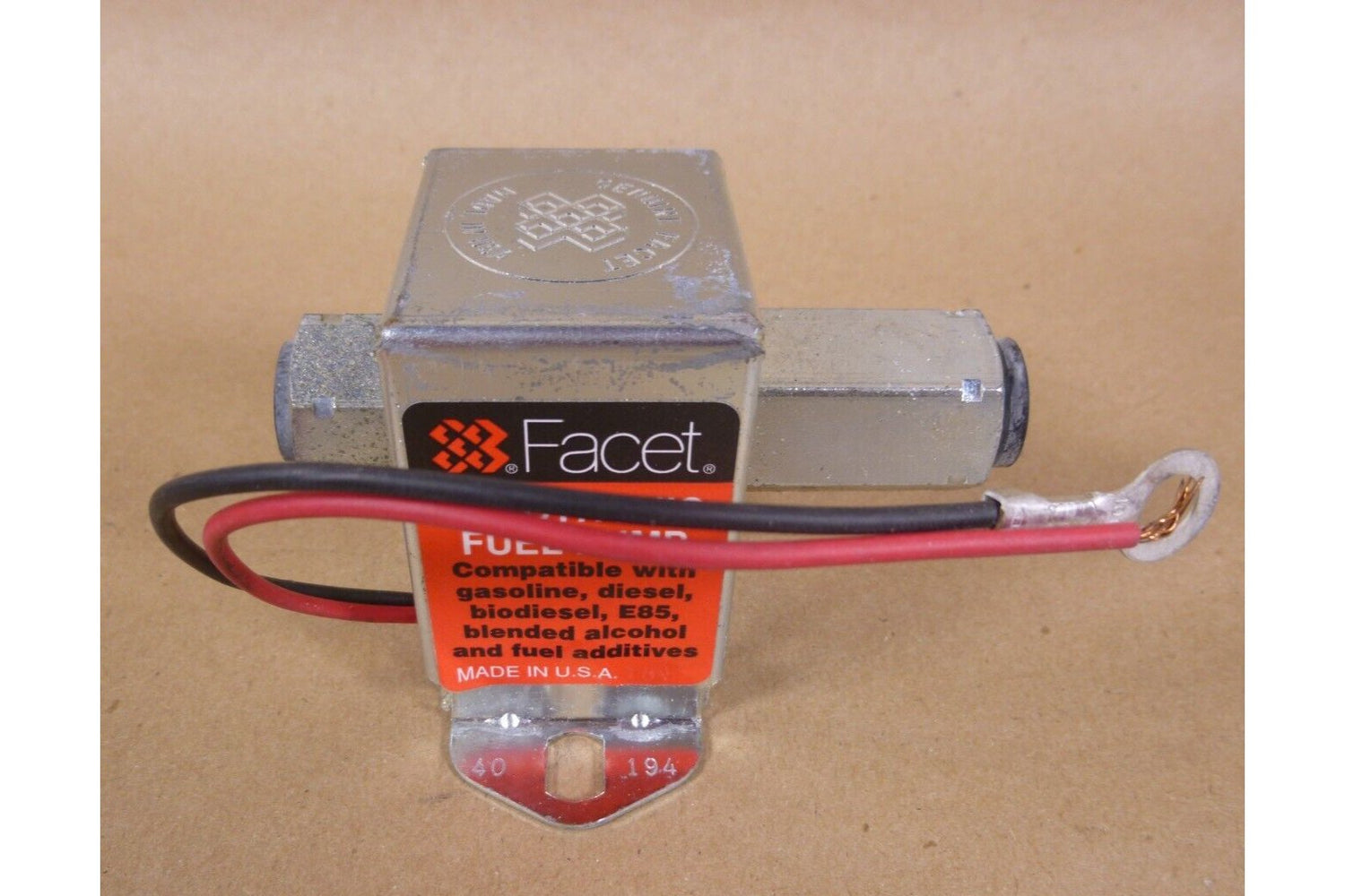 USGI MEP802 MEP803 Generators Facet Cube 24v Fuel Pump 40194, 2910-01-366-7293 | Genuine MEP Generator Replacement Parts and Military Surplus Generator Parts