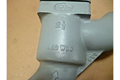 USGi Mil-Spec 2-1/2" Butt Weld Y Stop Check Valve - 400 WOG - Made in USA | Electrical MRO Replacement Parts &amp; Components and Commercial Electrical Supplies Company
