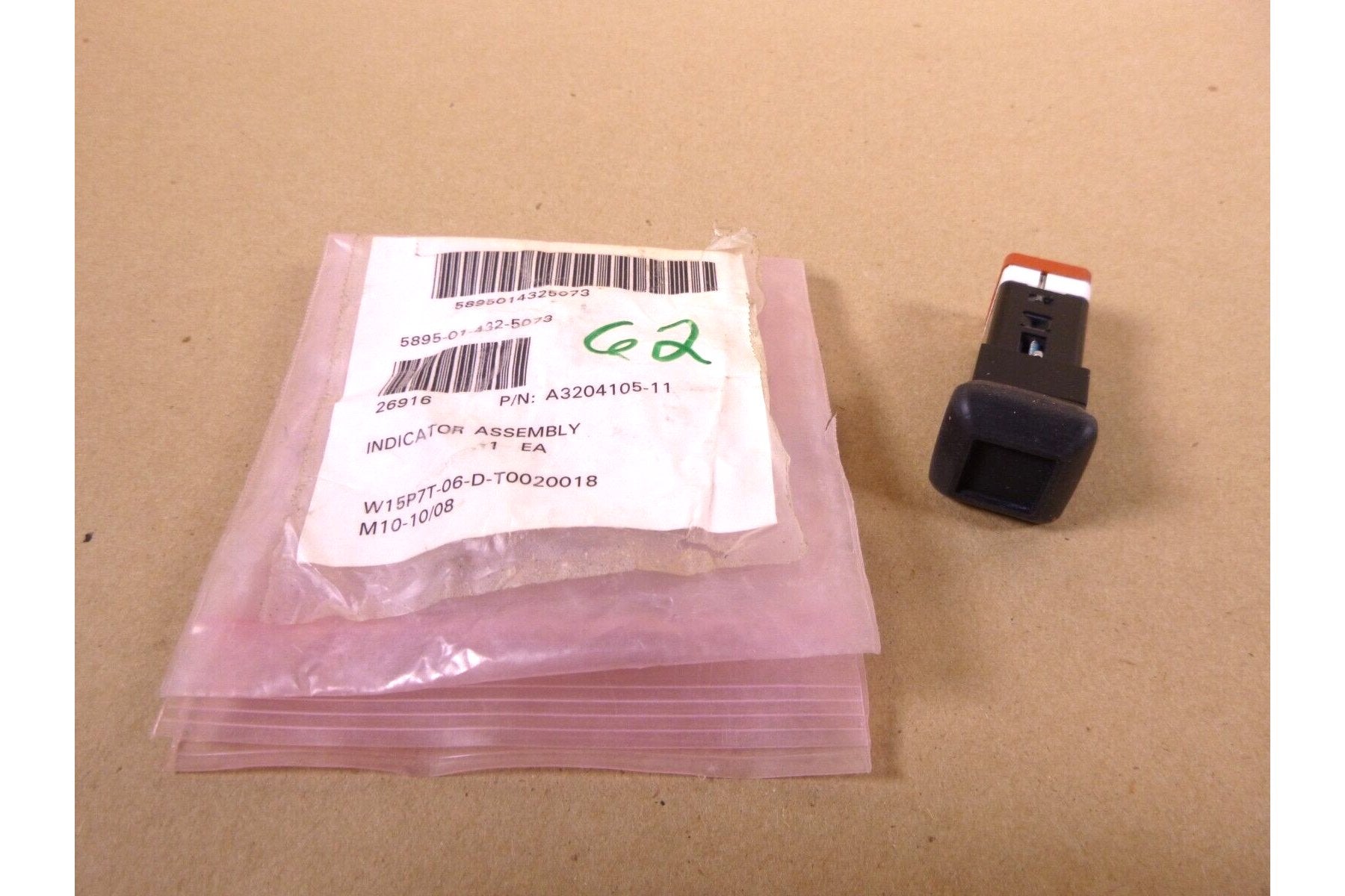 USGI Military AN/TPQ-36(V)8 Firefinding Radar Indicator Panel Light A3204105-11 | Electrical MRO Replacement Parts &amp; Components and Commercial Electrical Supplies Company