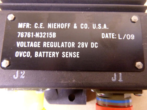 USGI Military CE Niehoff 28 Volt dc Voltage Regulator N3215B, 6110 - 01 - 529 - 6949 - Royal Equipment NIEHOFF