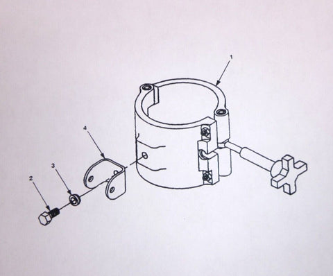 USGI Military Electrical Equipment Mounting Mast AB - 1386/U Clamp Assy A3209971 - Royal Equipment USGI