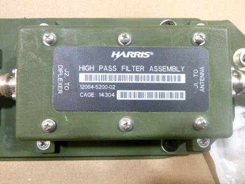 USGI Military Harris Rf Radio Diplexer To Antenna High Pass Filter 12064 - 5200 - 02 - Royal Equipment Harris