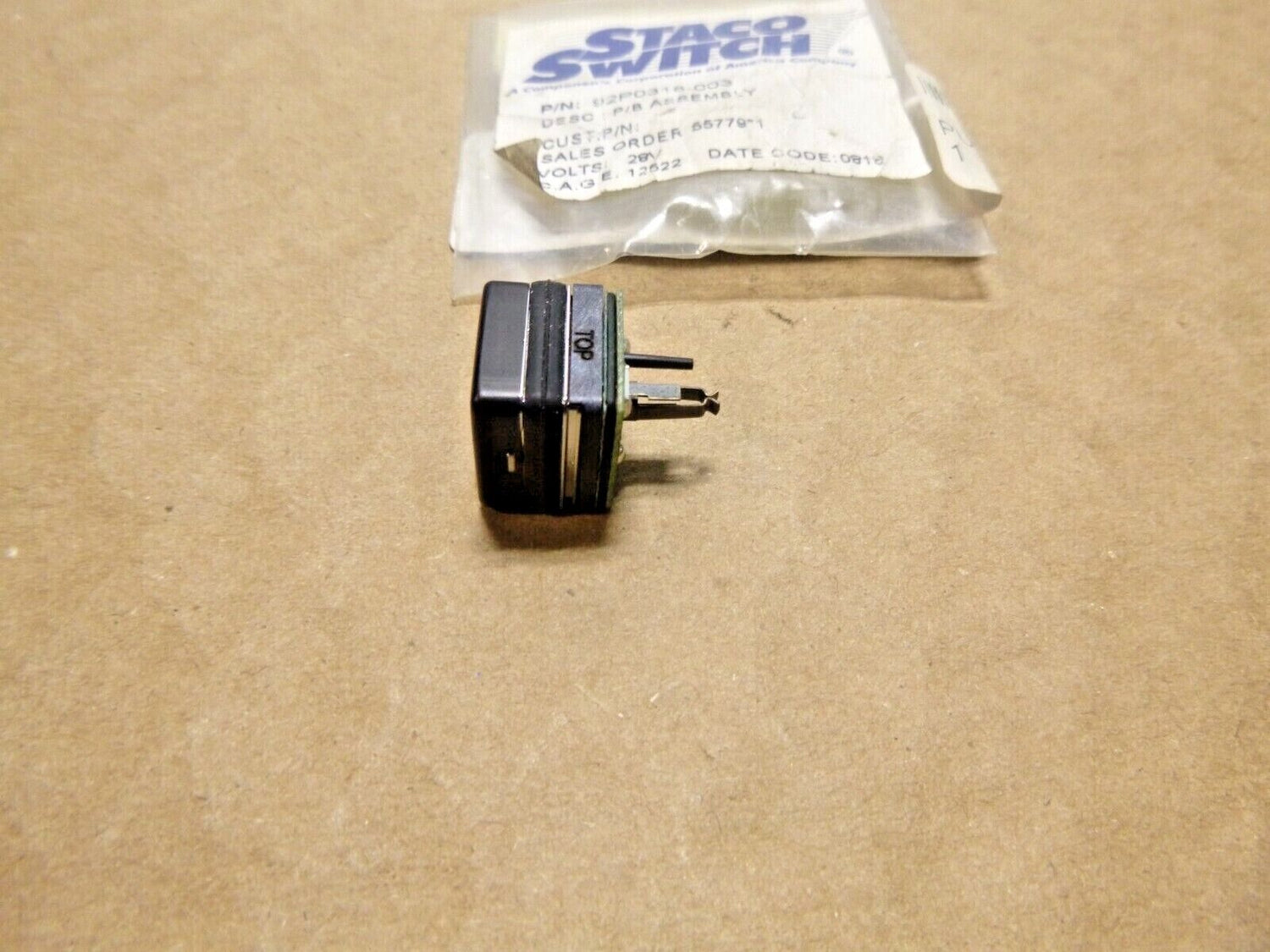 USGI Military Staco Panel Switch (Shut / Open) 92P0318-003, 5930-01-521-8221 | Electrical MRO Replacement Parts &amp; Components and Commercial Electrical Supplies Company
