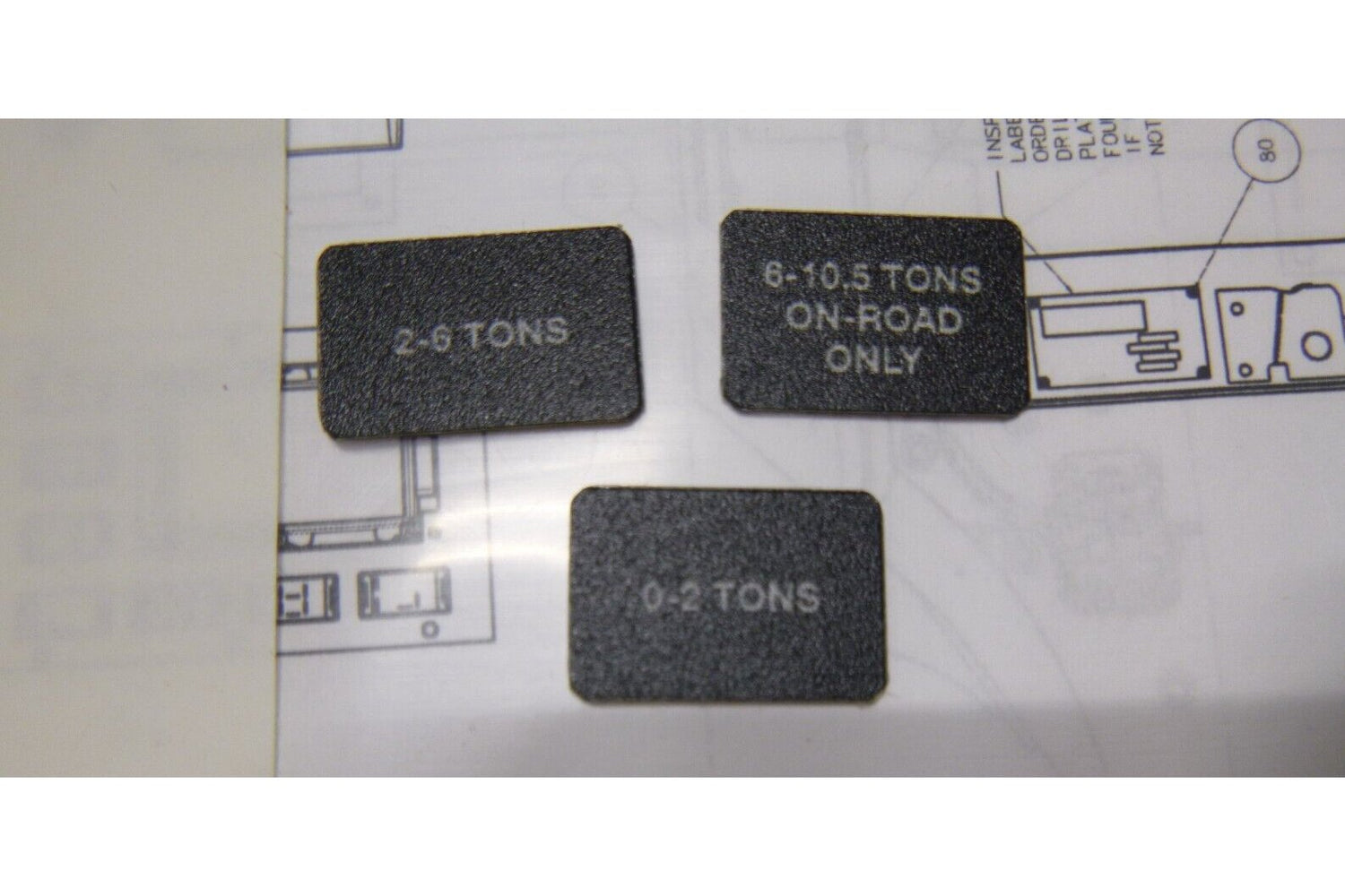 USGI MK25 7-Ton MTVR W/ Winch Nameplate Identification Kit 9905-01-611-5307 | Genuine MEP Generator Replacement Parts and Military Surplus Generator Parts