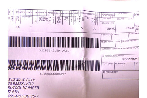 USGI Rolls - Royce PLC Oil Filter Bolt Dog Spanner PE3129, S3S13867000 - Royal Equipment Royal Equipment