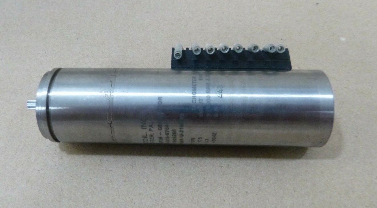 USGI Transicoil Motor - Tachometer - Generator U-216569, 115 Volt 4600 Rpm 400Hz | Industrial Electric Motors, Pumps &amp; Parts