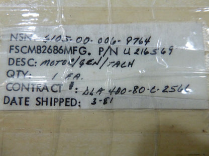 USGI Transicoil Motor - Tachometer - Generator U-216569, 115 Volt 4600 Rpm 400Hz | Industrial Electric Motors, Pumps &amp; Parts