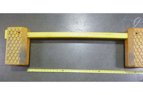 USGI U.S. NAVY Aircraft Fixed Bar Adjustable Polyurethane Wheel Chock - Royal Equipment Royal Equipment