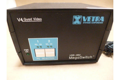 Vetra USB-802-IN2D4-DE 2 port USB DVI quad-head KVM switch W/ front panel | Industrial MRO Replacement Parts, Manufacturing Machine Parts &amp; Components, Heavy Equipment Parts Supplier