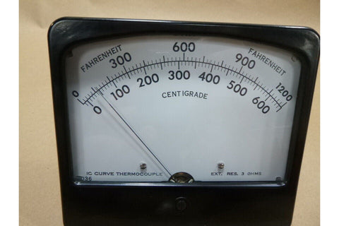 VINTAGE BRISTOL BABCOCK 282427 - 00 - 7 TEMPERATURE METER 1200F 600C NAVAL AEROSPACE - Royal Equipment Royal Equipment