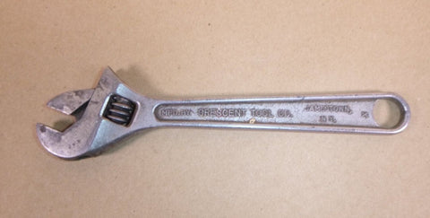 Vintage Crescent Tool Co. 8" Adjustable Wrench, Crestoloy Made In Jamestown NY - Royal Equipment CRESCENT TOOL