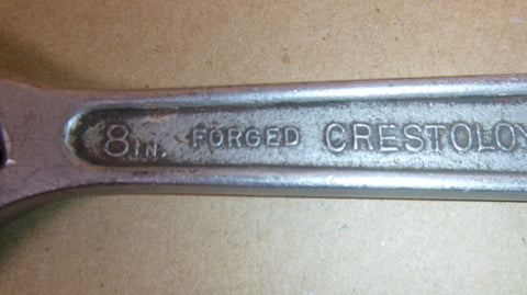 Vintage Crescent Tool Co. 8" Adjustable Wrench, Crestoloy Made In Jamestown NY - Royal Equipment CRESCENT TOOL