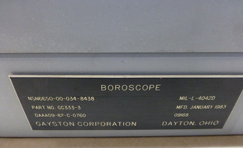 VINTAGE GAYSTON GC333 - 3 BORESCOPE COMBUSTION ENGINE , 6650 - 00 - 034 - 8438 - Royal Equipment GAYSTON